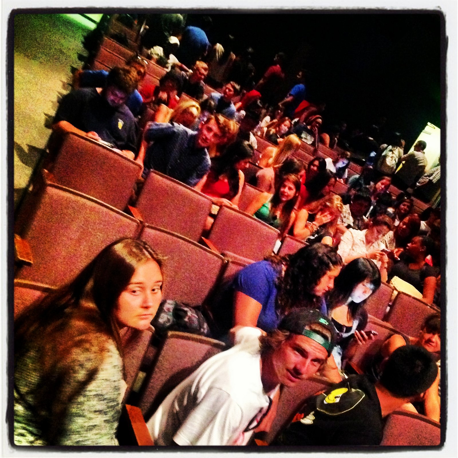 1st day of class in the University Theater at CSULB