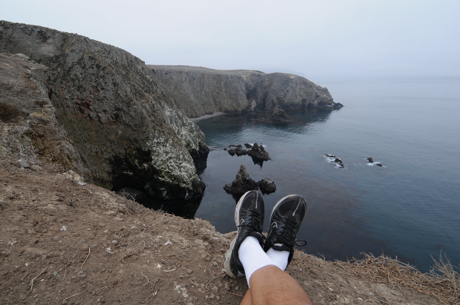 My feet on the edge of Anacapa Island